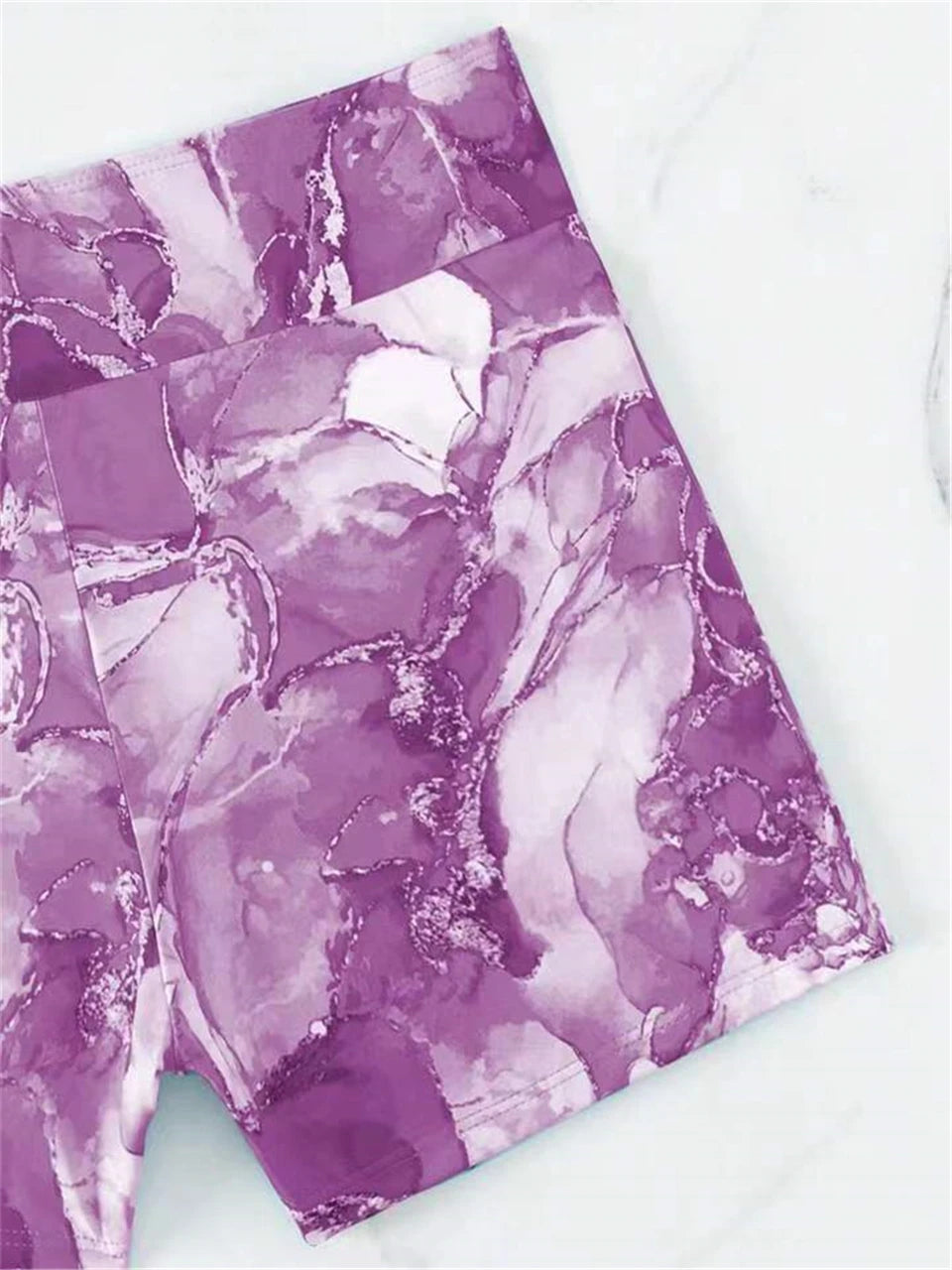 Two Pieces Marble Print Swimwear 2026