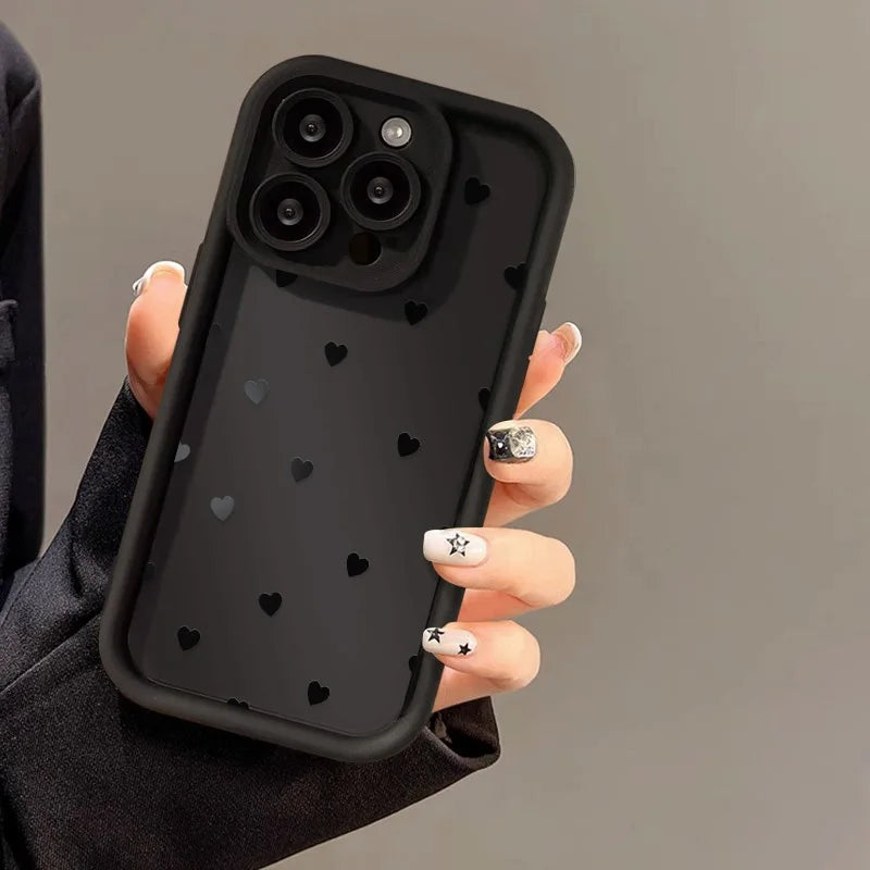 Love Heart Phone Case For iPhone 17 16 15 11 12 13 Pro Max