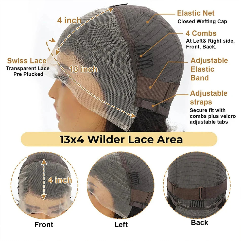 Straight Pixie Cut Human Hair Wig all size