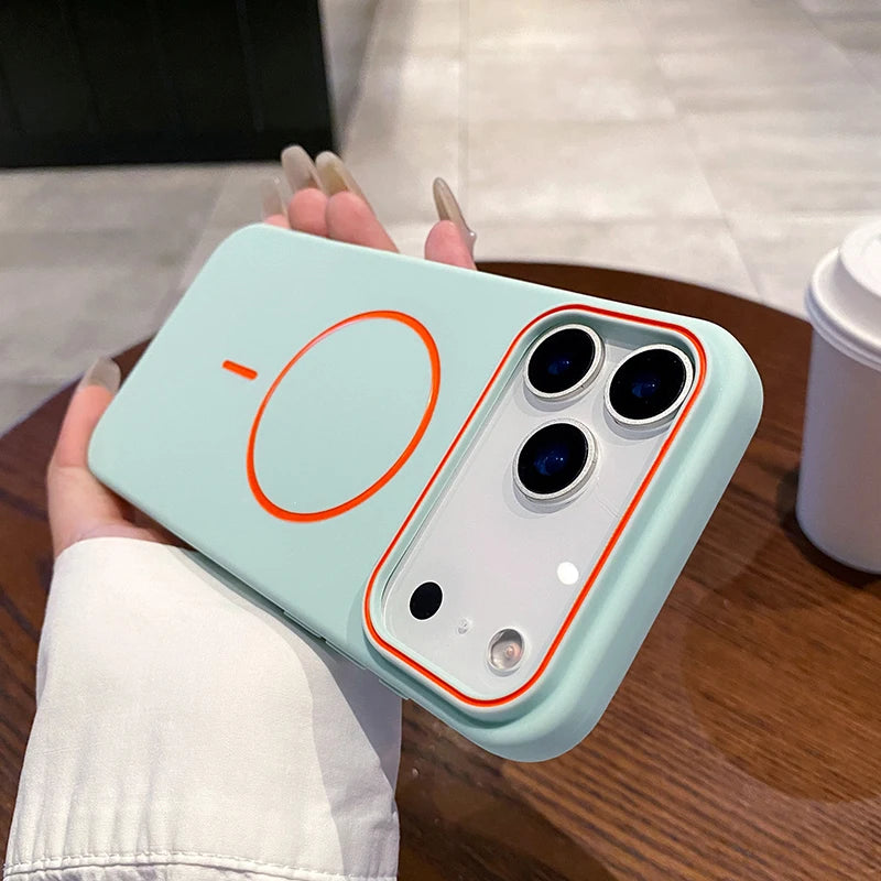 Magsafe Magnetic Wireless Charging Luxury Solid Color Matte TPU Bumper Phone Case