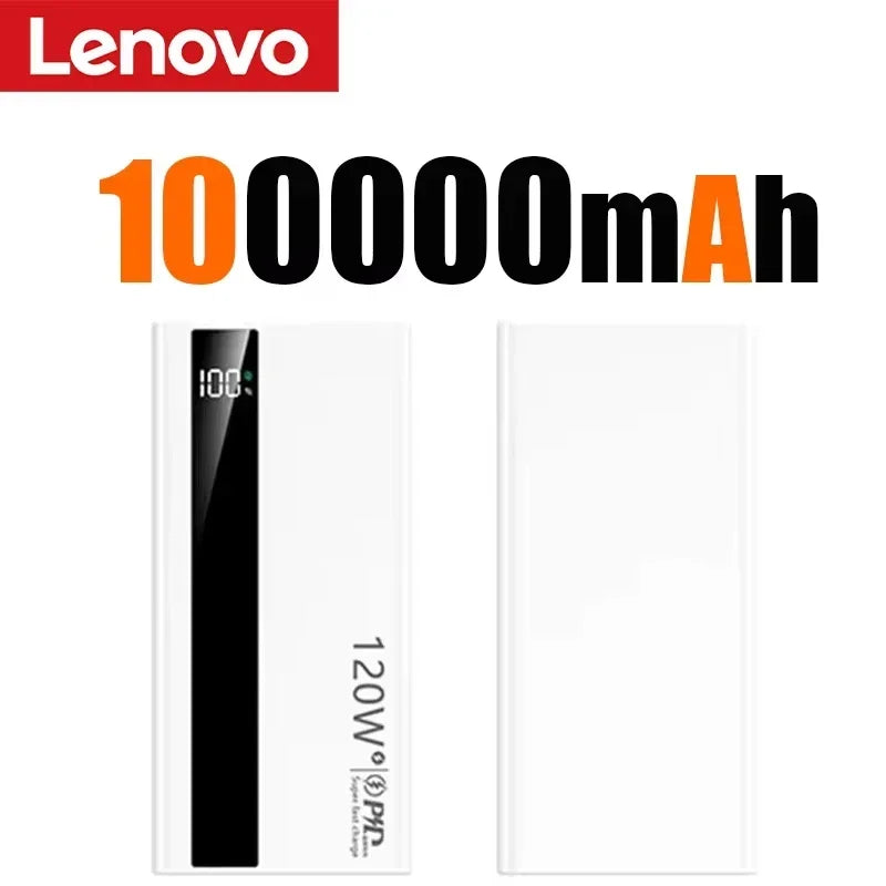 Lenovo 500000mAh 120W Portable Power Bank Large Capacity