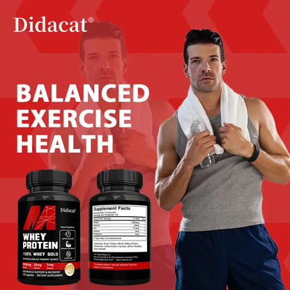 Whey Protein Capsules - Contains 5000mg of Protein