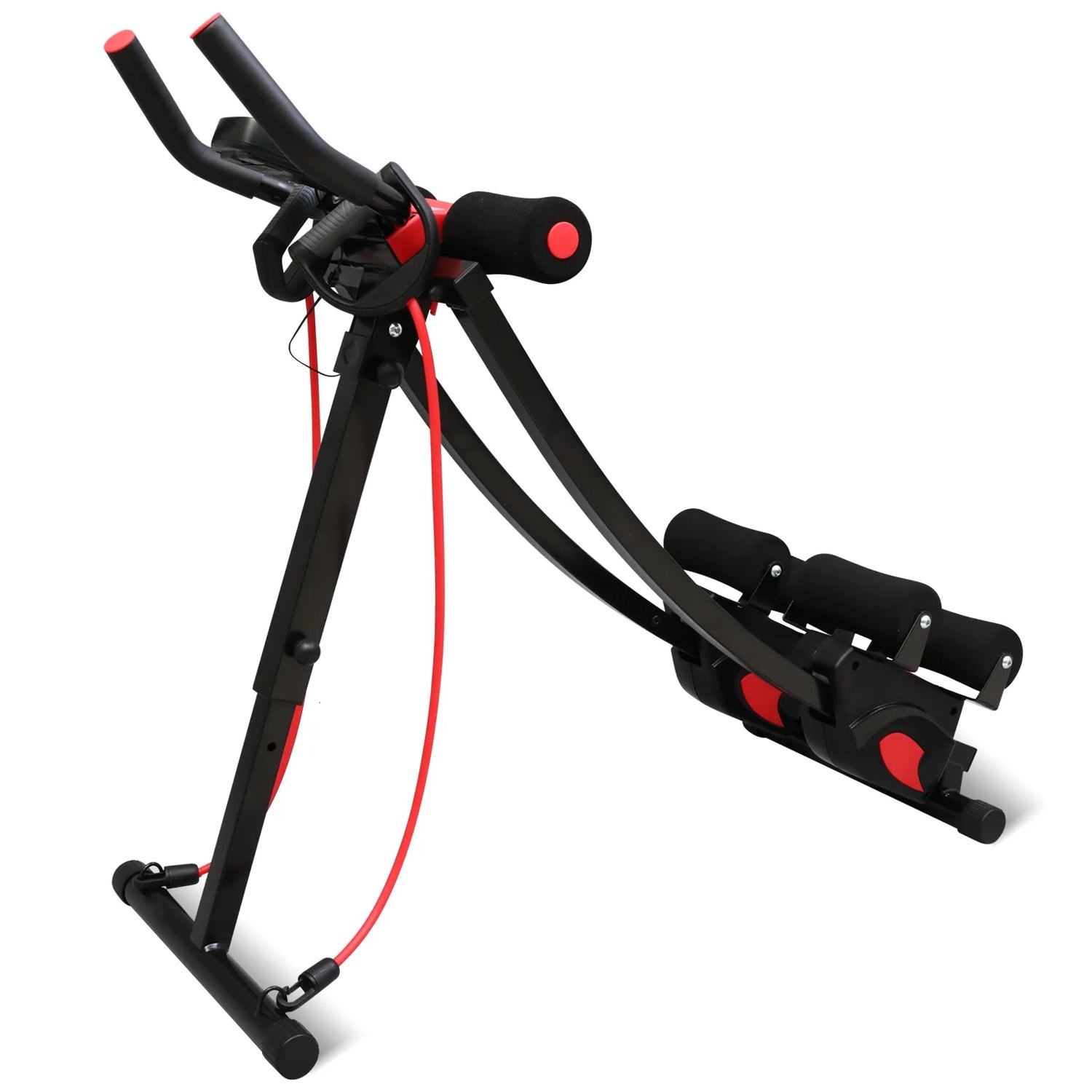 Dual Track Fitness Ab Machine Ab Cruncher Adjustable Height
