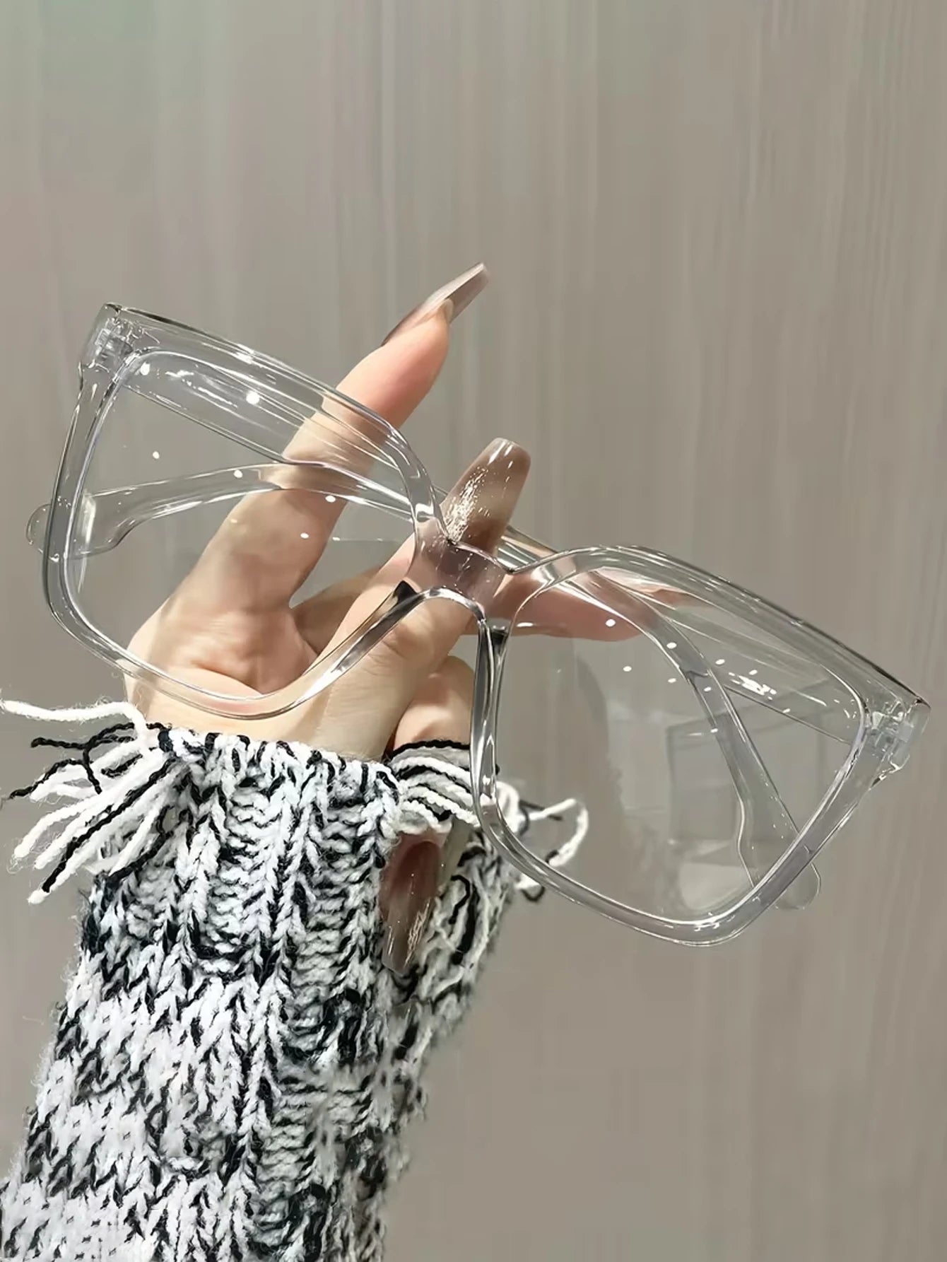 1Pc/2Pcs/3Pcs/4Pcs Elegant, Simple and Stylish Geometric Glasses
