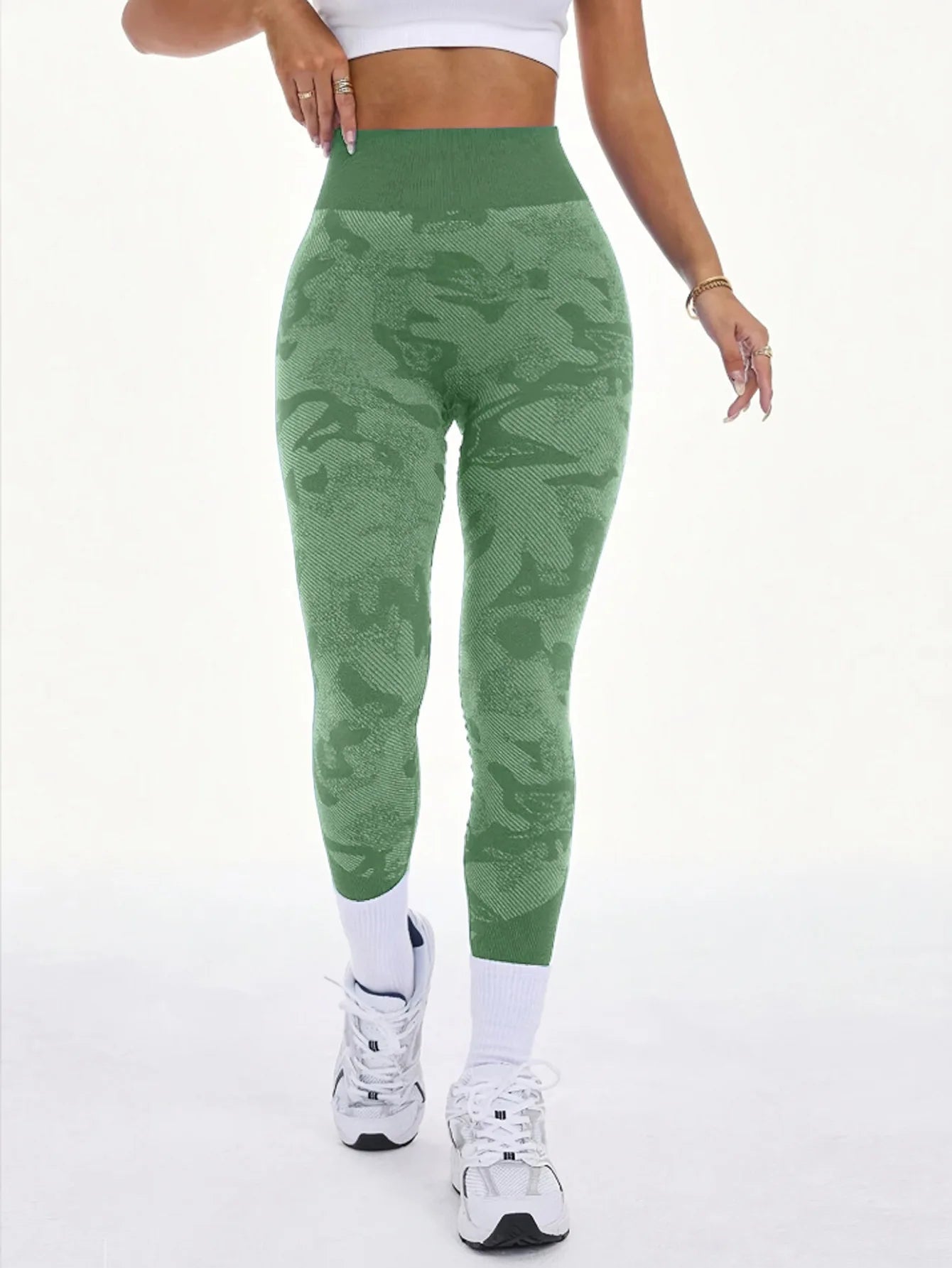 Women Camouflage Leggings Gym Fitness Athletic Workout Elastic