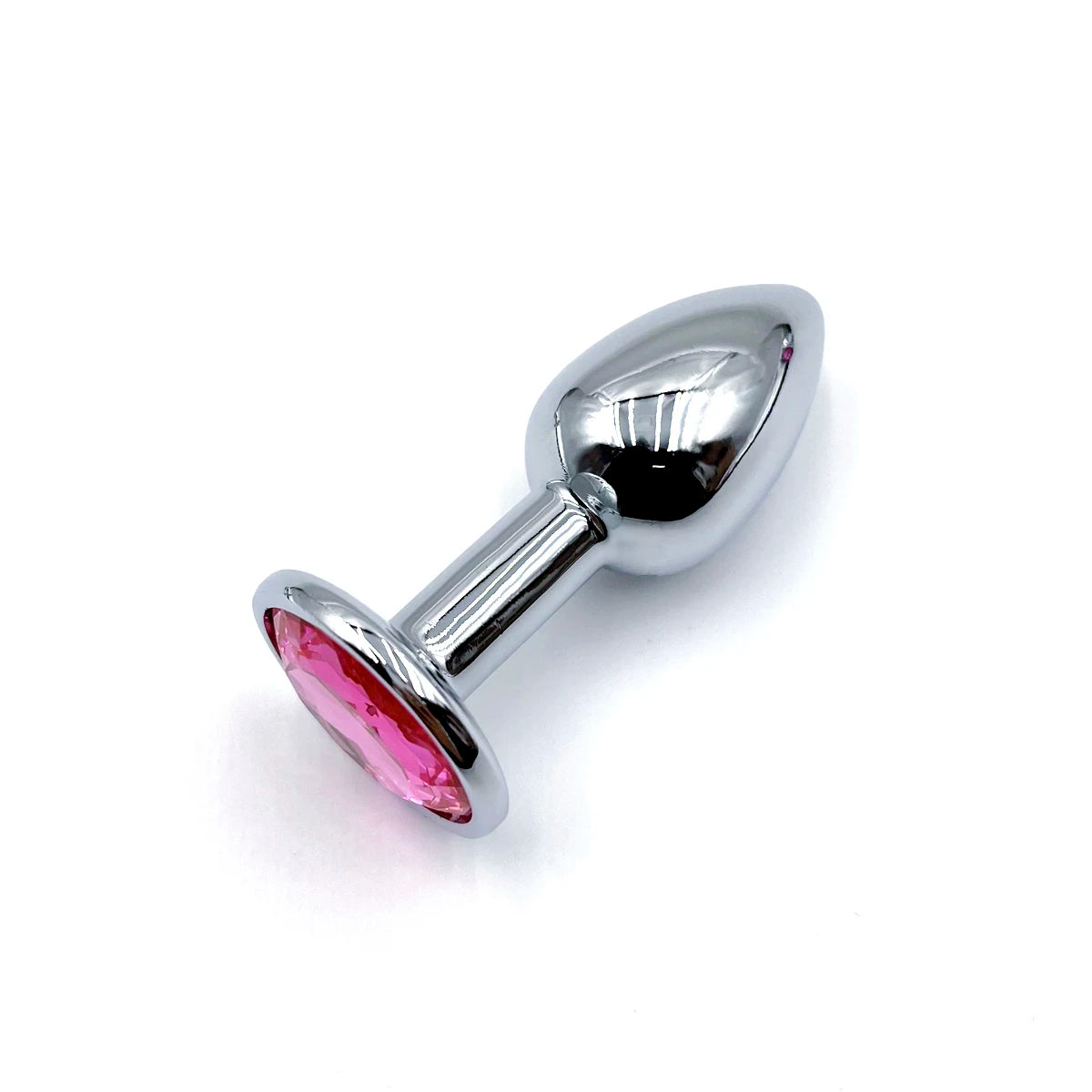 Metal Anal Plug With Gem Base