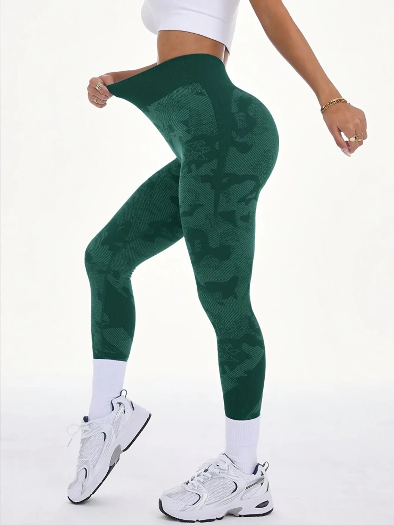 Women Camouflage Leggings Gym Fitness Athletic Workout Elastic