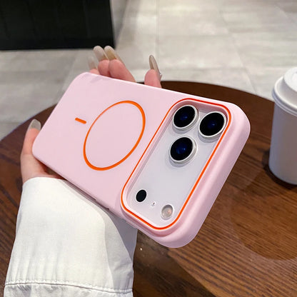 Magsafe Magnetic Wireless Charging Luxury Solid Color Matte TPU Bumper Phone Case