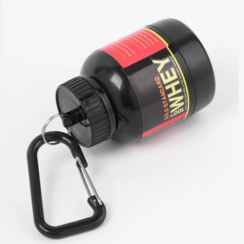 100/200ml Portable Protein Powder Supplement Container Lightweight Leakproof