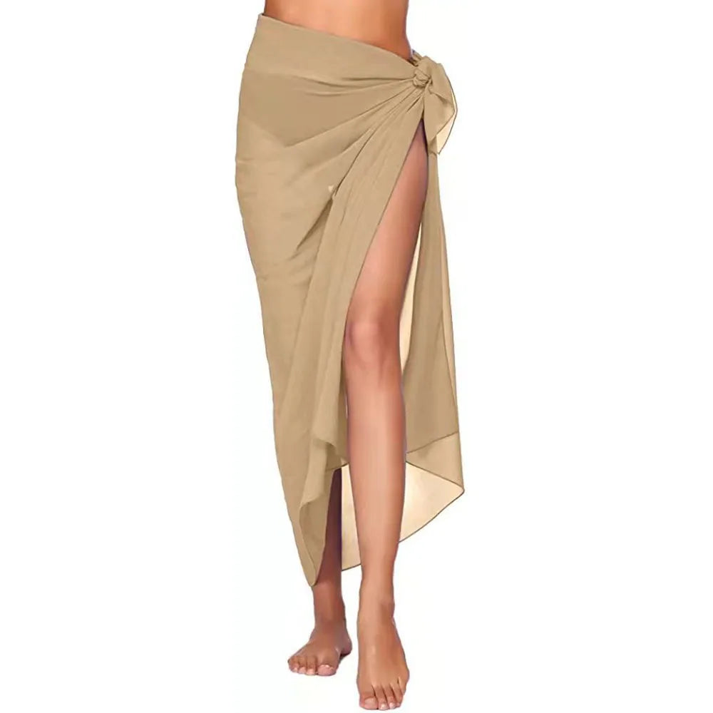 Womens Long&amp;Short Sarong Swimsuit Coverups