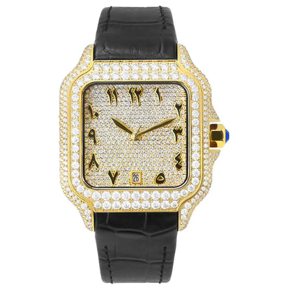 Moissanite Watch Stainless Steel Mechanical Automatic Iced Out
