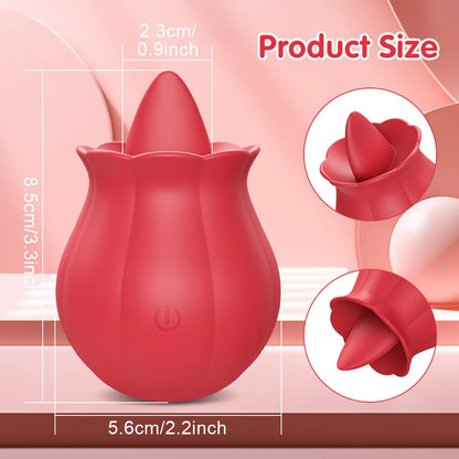 Rose-Vibrator 10 Tongue