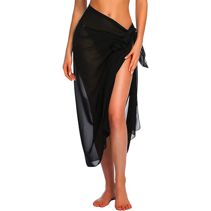 Womens Long&amp;Short Sarong Swimsuit Coverups