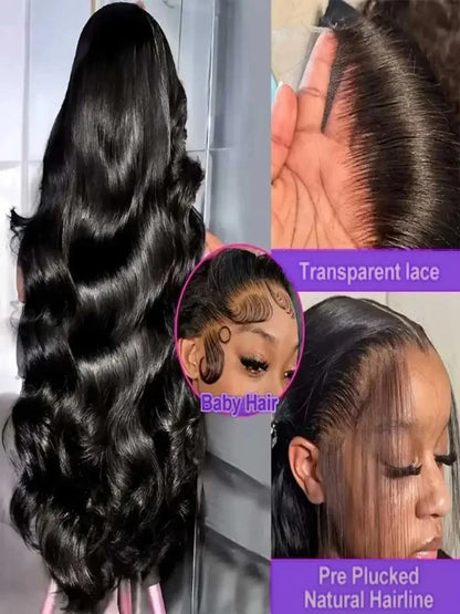 13x6 HD Lace Frontal Human Hair Wig 5x5 all size