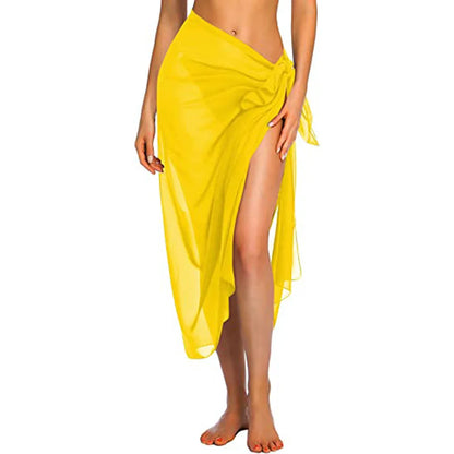 Womens Long&amp;Short Sarong Swimsuit Coverups