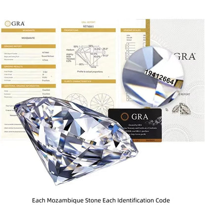 1.118 ct D Color Moissanite S925 Silver Drop Earring