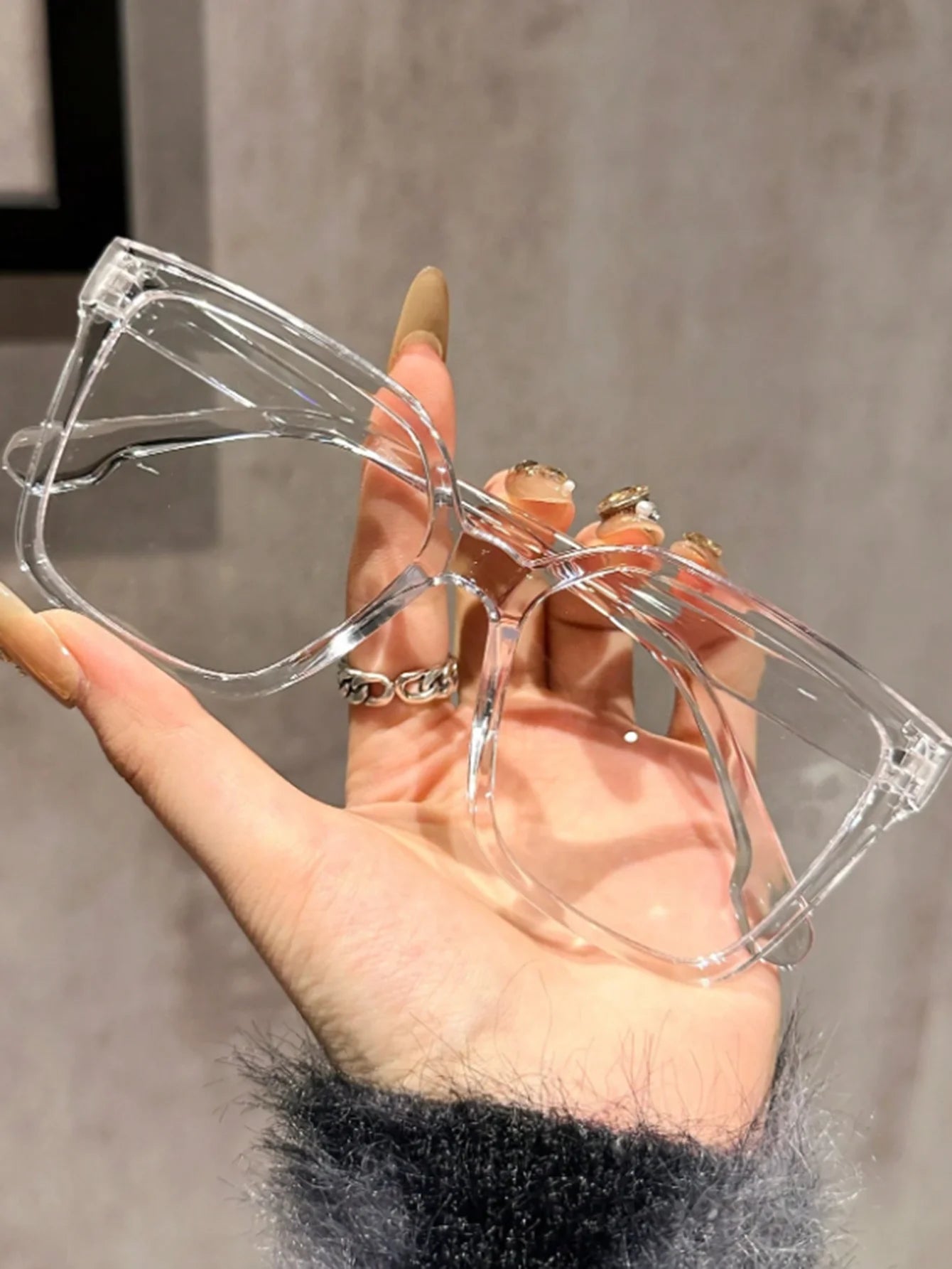 1Pc/2Pcs/3Pcs/4Pcs Elegant, Simple and Stylish Geometric Glasses