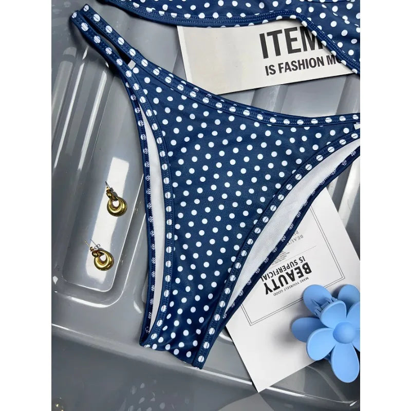 Sexy Vintage Polka Dot Bikini Set Women 2026