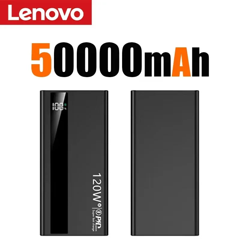 Lenovo 500000mAh 120W Portable Power Bank Large Capacity