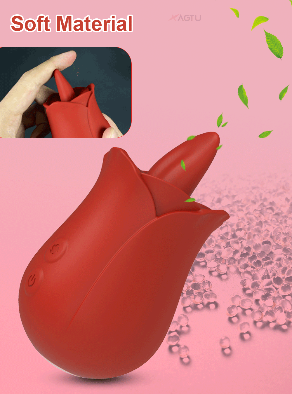 Rose-Vibrator 10 Tongue