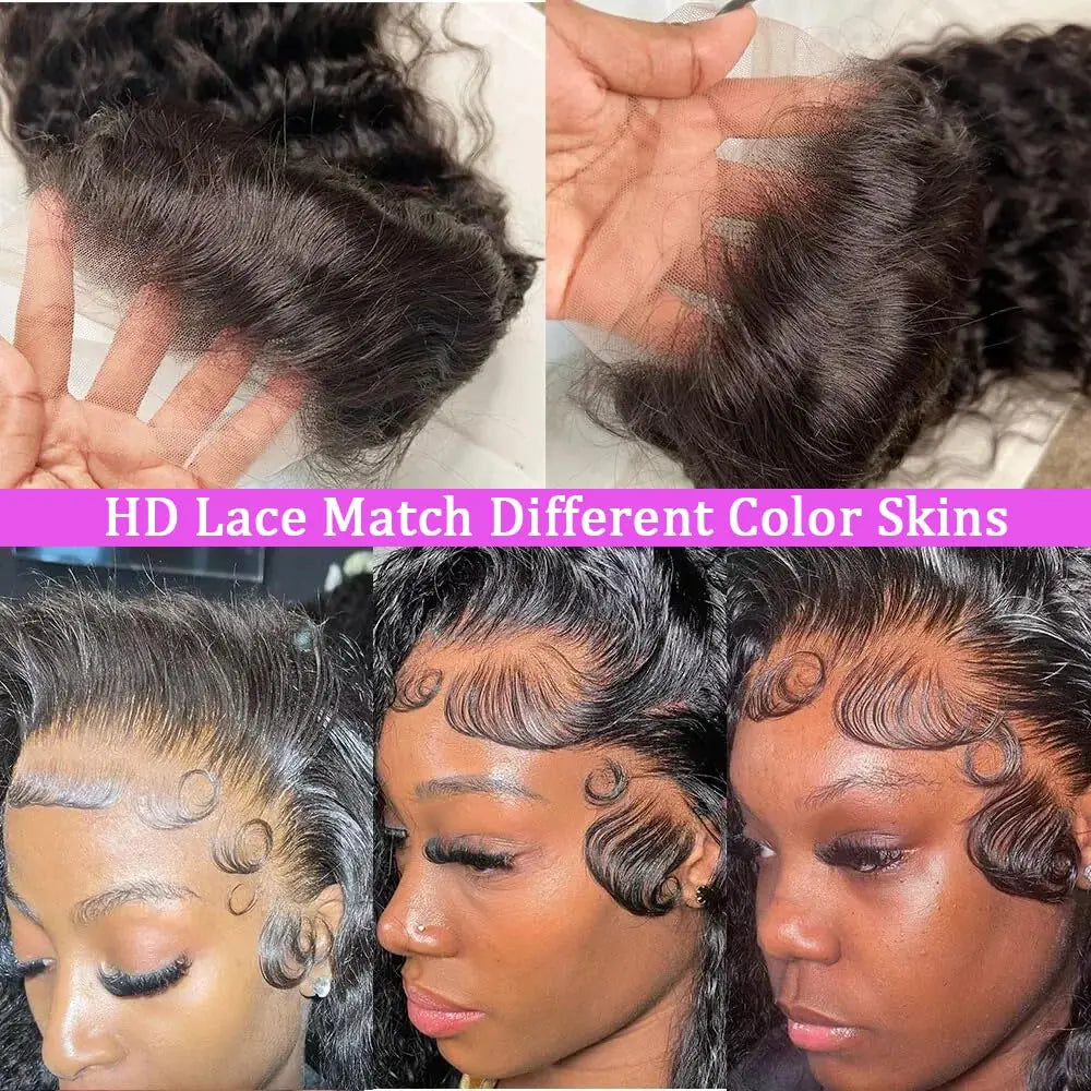 Water Wave Curly Human Hair Wig Deep