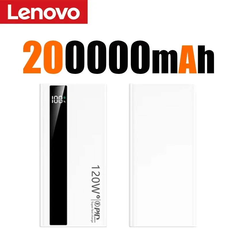 Lenovo 500000mAh 120W Portable Power Bank Large Capacity